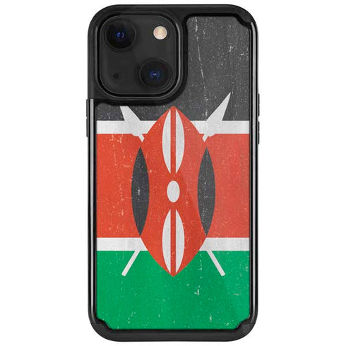 Kenya Flag Distressed iPhone 13 Cargo Case